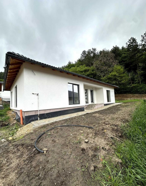 Casa pe un singur nivel, in sat Popesti, 100mp utili, 500mp teren