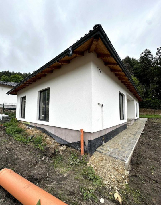 Casa pe un singur nivel, in sat Popesti, 100mp utili, 500mp teren