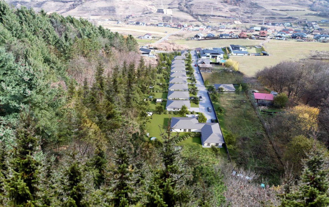 Casa pe un singur nivel, in sat Popesti, 100mp utili, 500mp teren