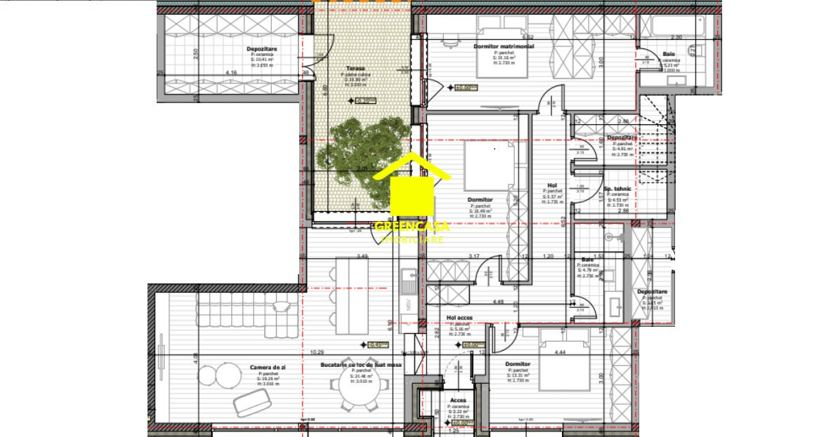 PROIECT NOU in Grigorescu, apartament de 116mp utili, terasa, garaj
