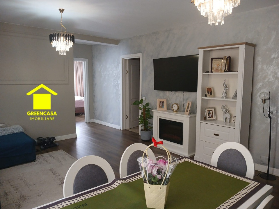 Apartament 3 camere, 66mp, balcon, gradina, zona Cetatii, Floresti