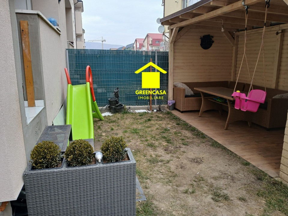 Apartament 3 camere, 66mp, balcon, gradina, zona Cetatii, Floresti