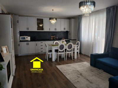 Apartament 3 camere, 66mp, balcon, gradina, zona Cetatii, Floresti