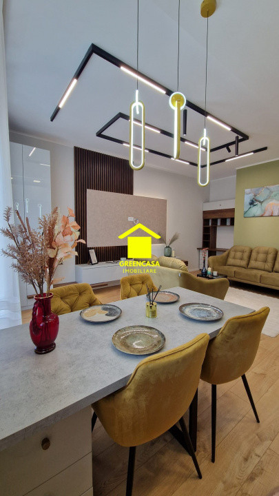 Apartament lux 2 camere, 52mp+terasa 9,35mp, zona Vivo, Floresti