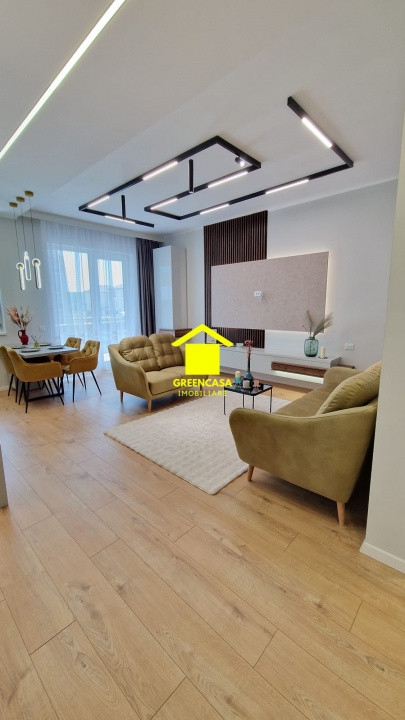Apartament lux 2 camere, 52mp+terasa 9,35mp, zona Vivo, Floresti
