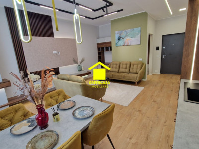 Apartament lux 2 camere, 52mp+terasa 9,35mp, zona Vivo, Floresti