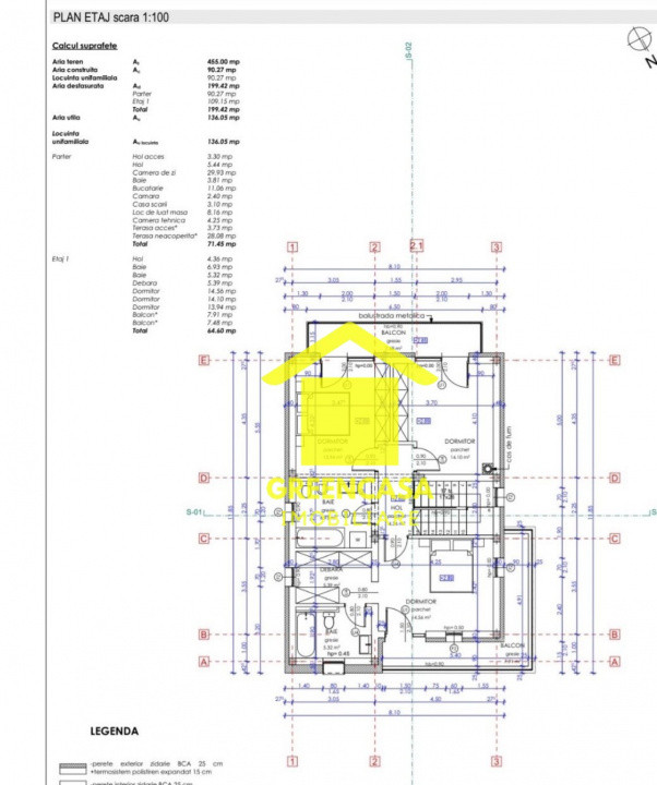 Casă individuală 136 mp utili , 360 mp teren liber , Chinteni
