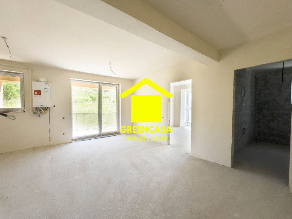 Apartament finisat, 2 camere, 53mp, balcon de 7mp, zona Sesul de Sus