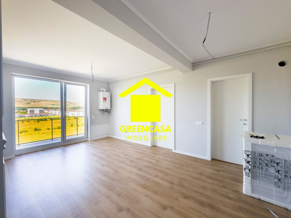 Apartament finisat, 3 camere, 55mp, balcon de 6mp, zona Sesul de Sus