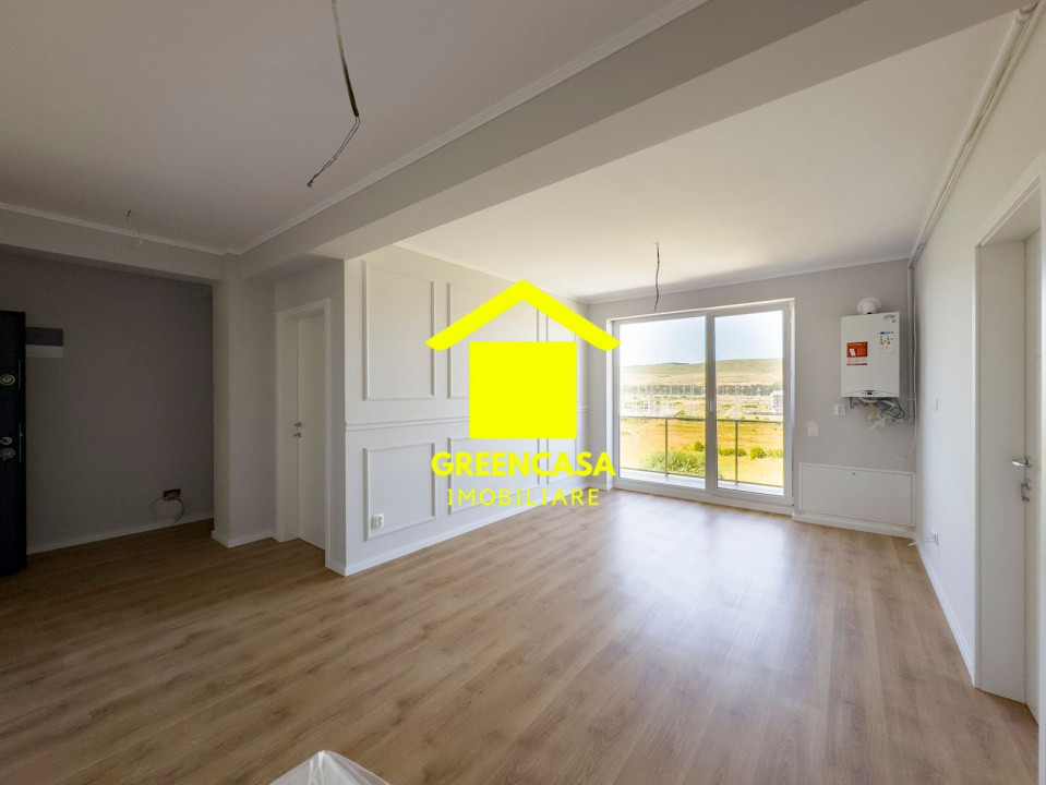 Apartament finisat, 3 camere, 55mp, balcon de 6mp, zona Sesul de Sus