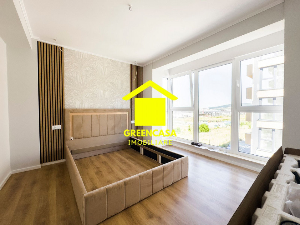 Apartament finisat, 3 camere, 55mp, balcon de 6mp, zona Sesul de Sus