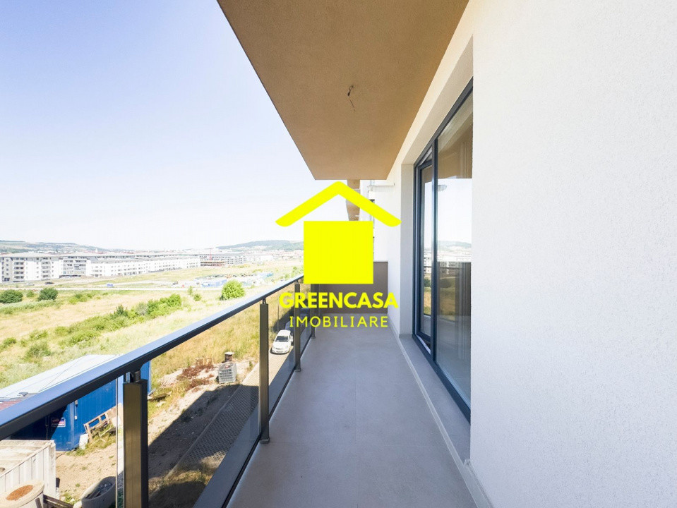 Apartament finisat, 3 camere, 55mp, balcon de 6mp, zona Sesul de Sus