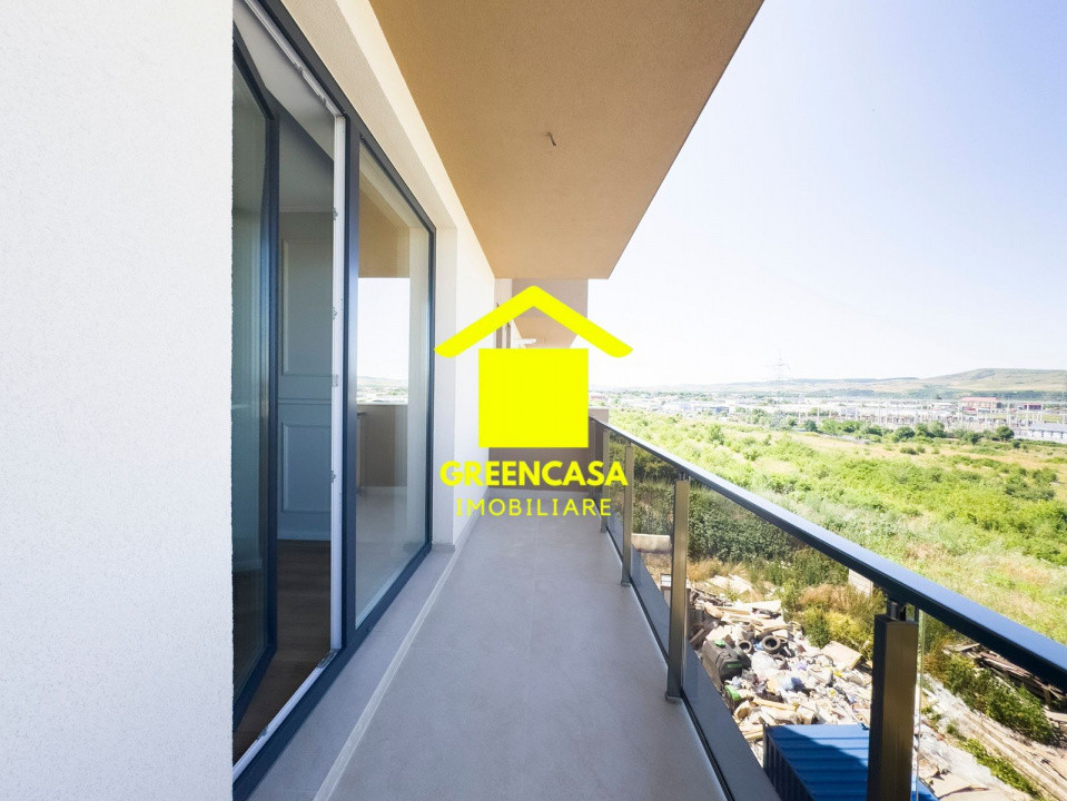 Apartament finisat, 3 camere, 55mp, balcon de 6mp, zona Sesul de Sus