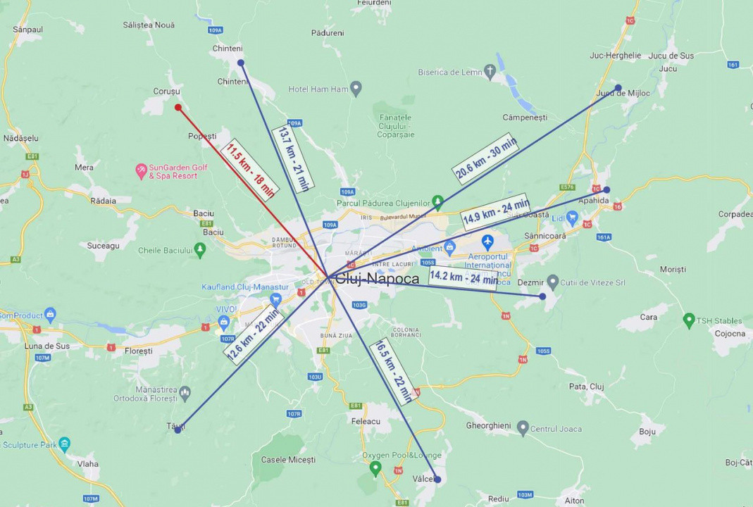 Casa individuală pe un nivel, Corusu , Baciu