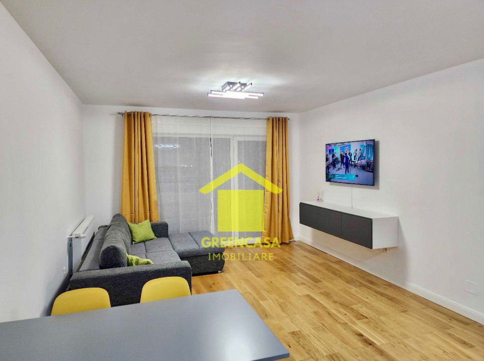 Apartament cu 2 camere, mobilat modern, paracre subterana, terasa