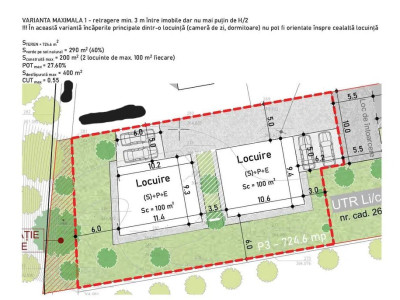 Teren de vânzare de 795 mp cu PUZ aprobat pentru 2 case individuale, Mănăștur