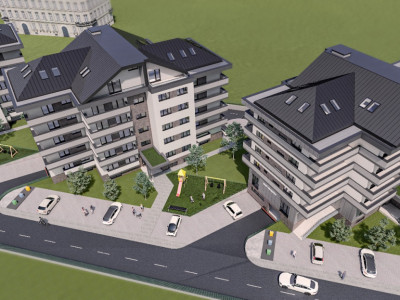 Apartamente semifinisat/finisat, 47mp, balcon 9,8mp, zona centrala, Floresti