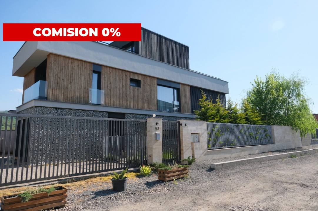 COMISION 0!!! Vila moderna in Borhanci, mobilata + utilata, 500mp teren