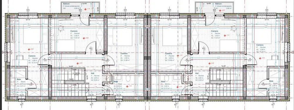 Duplex 118 mp utili, 171mp utili, acces la pădure, Florești – Tăuți