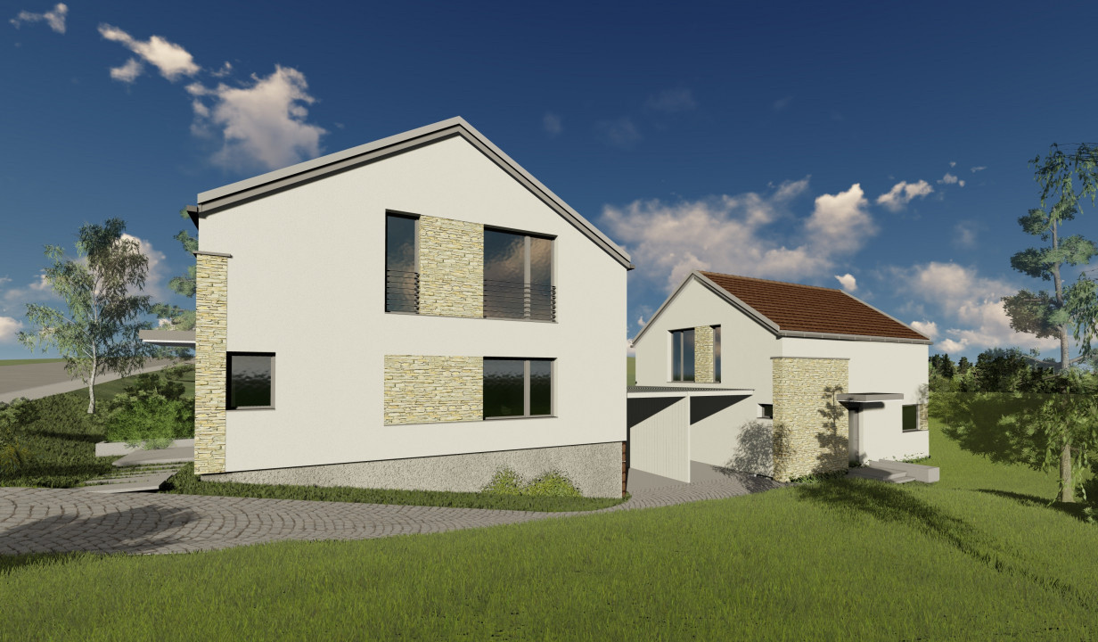 Duplex 114mp utili, teren 230mp liber, garaj, Dezmir