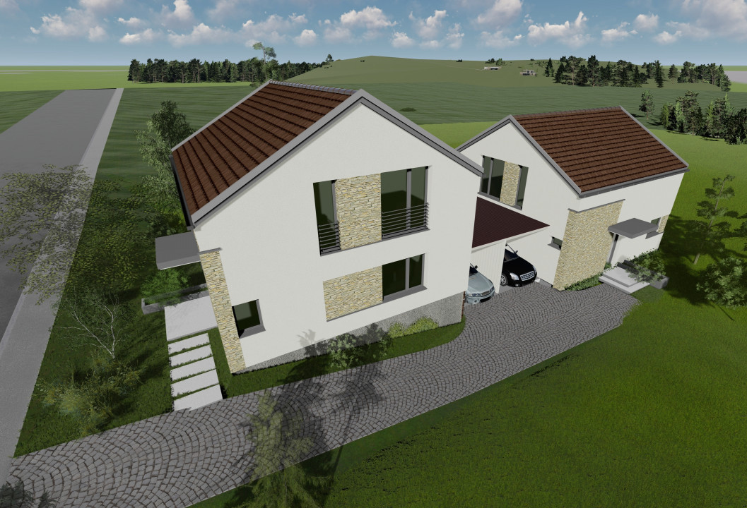 Duplex 114mp utili, teren 230mp liber, garaj, Dezmir
