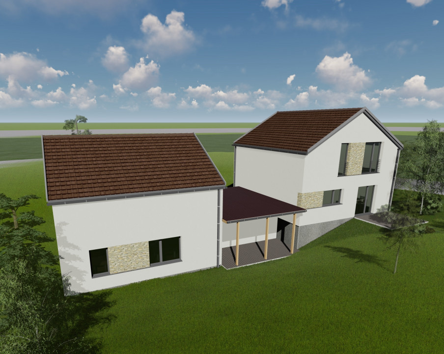 Duplex 114mp utili, teren 230mp liber, garaj, Dezmir