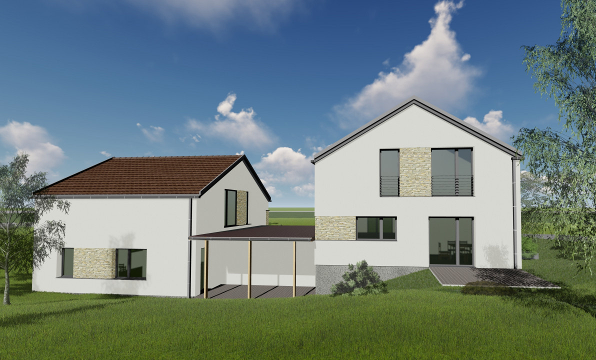 Duplex 114mp utili, teren 230mp liber, garaj, Dezmir