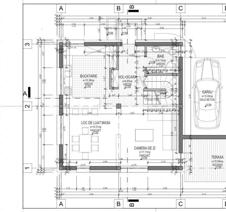 Duplex 114mp utili, teren 230mp liber, garaj, Dezmir