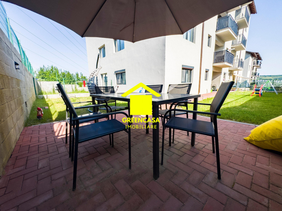 Apartament lux 3 camere, 70mp, gradina, zona Vivo