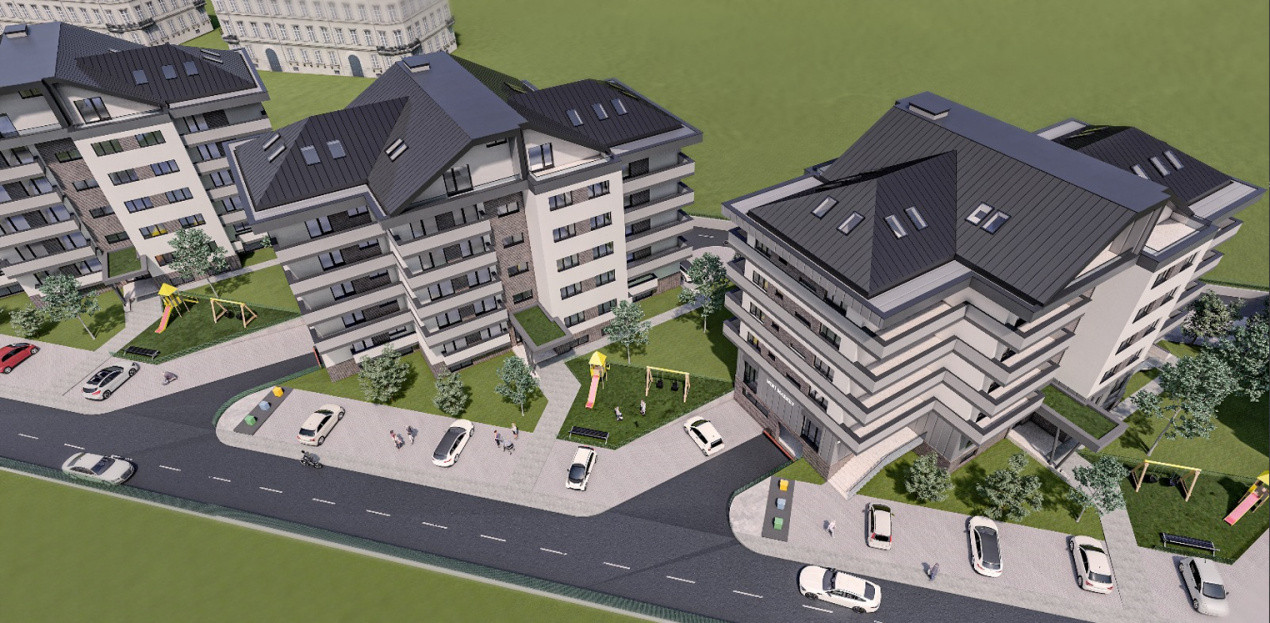 Apartament semifinisat/finisat, 68mp, balcon 15mp, zona centrala, Floresti