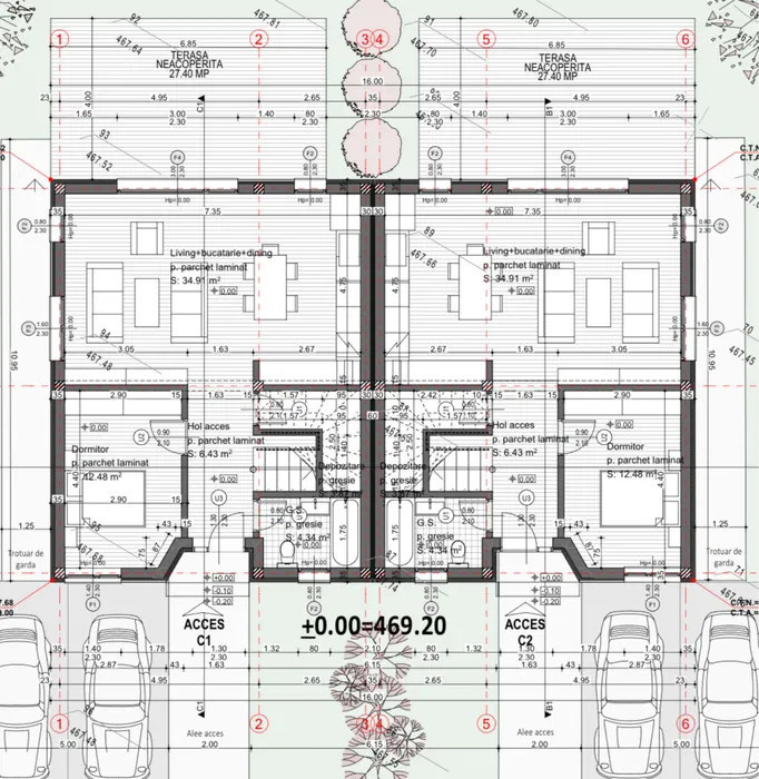 ULTIMA UNITATE! Duplex in Chinteni, 5 camere, 120mp utili,375mp teren