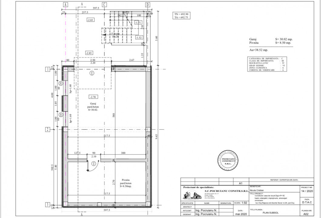 Casă individuală zona Feleacul, 170mp utili 