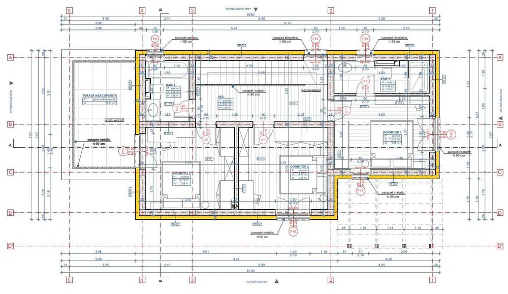 Casa individuala in Chinteni, 514mp teren, 140mp utili 
