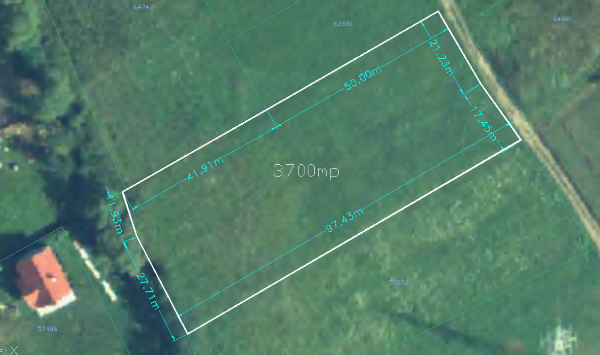 Teren intravilan, 3700 mp, Popesti, Cluj