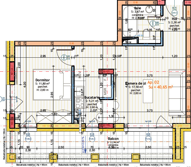 Apartament finisat, 2 camere, 41mp, balcon, complex nou, Somesului, Floresti