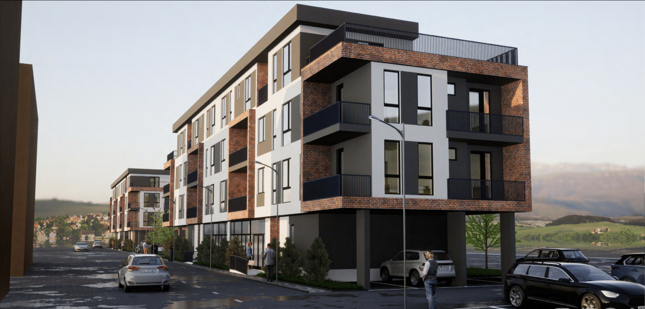 Apartament 2 camere, 45,7mp, balcon, semifinisat, zona Cetatii, Floresti 