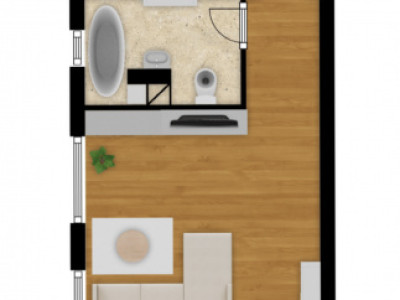 Apartament 2 camere, 45,7mp, balcon, semifinisat, zona Cetatii, Floresti 