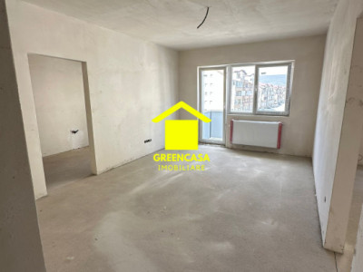 Apartament 2 camere, 54mp, balcon, semifinisat, zona Terra, Floresti