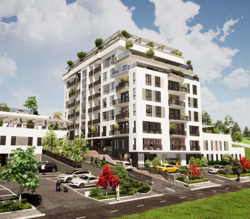 Apartament 2 camere, 50mp, terasa 74,4mp, zona Vivo, Floresti